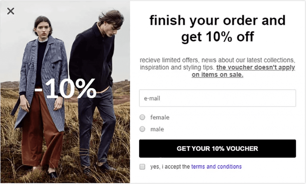 example of a minimum that focuses on obtaining potential customers