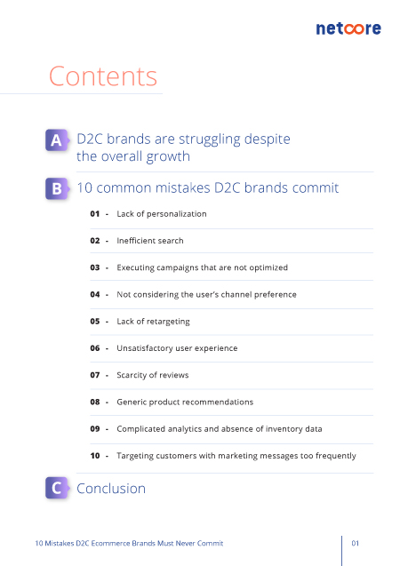 10 mistakes D2C ecommerce pg 1