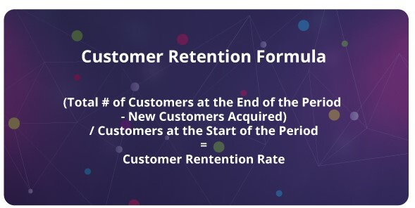 The customer retention calculation formula