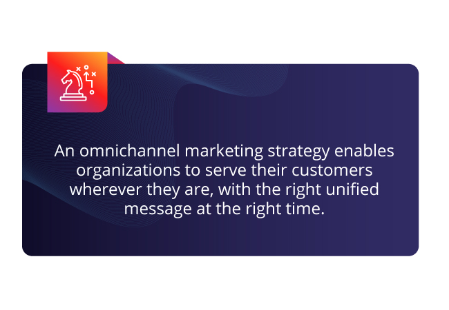 Omnichannel marketing is important to serve customers wherever they are