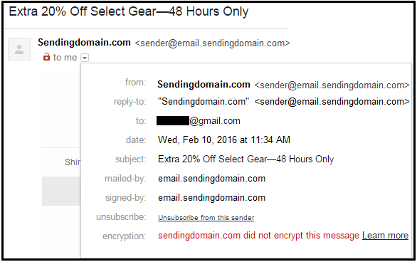 Email Without TLS Encryption