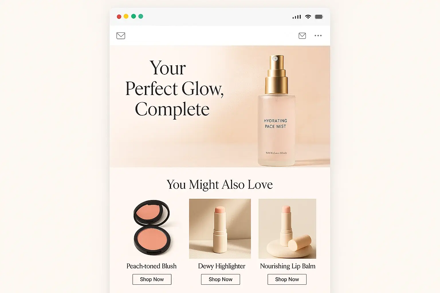 View abandonment email example with bundles