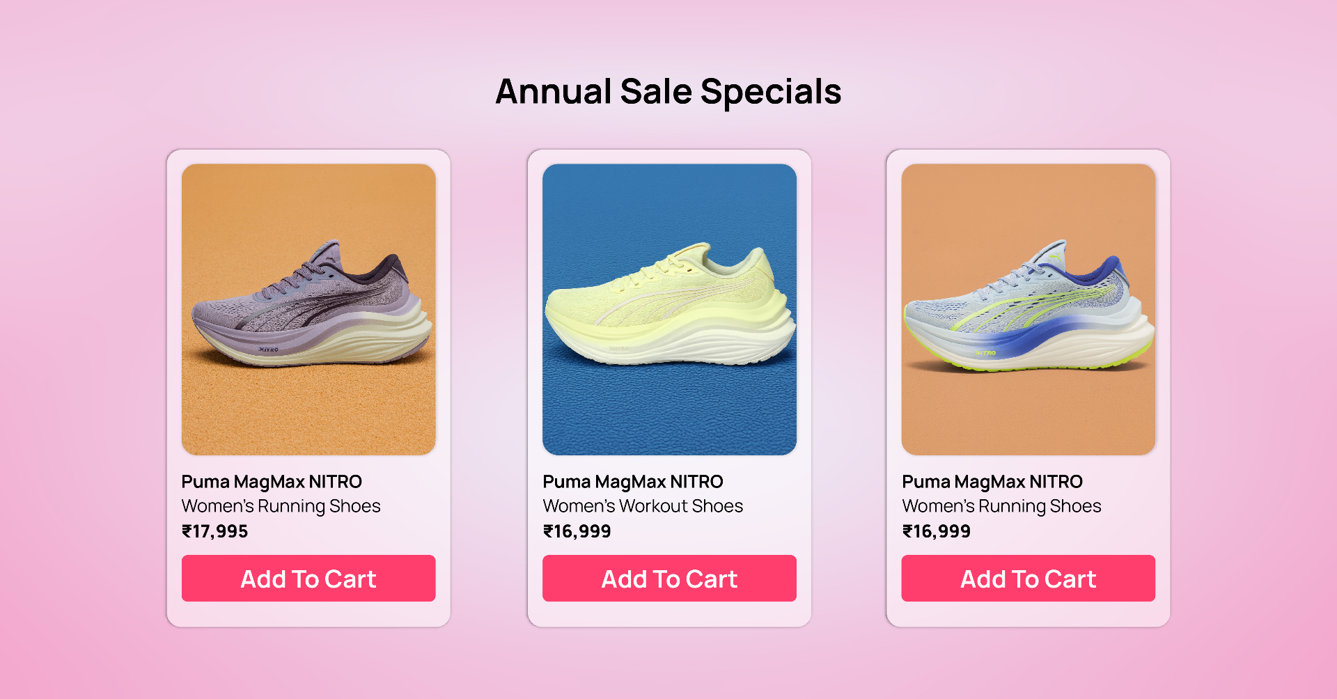 Annual Sale Specials showing Puma MagMax NITRO women's shoes