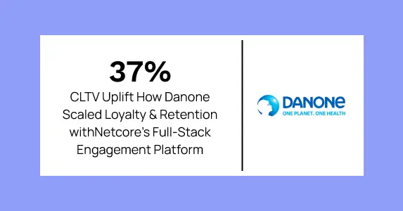 37% CLTV Uplift: How Danone Transformed Loyalty & Retention with Netcore Cloud