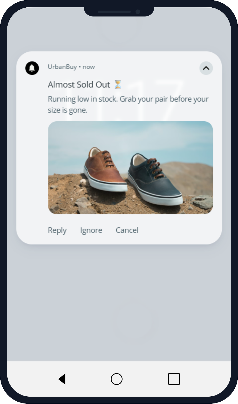 Low Inventory example