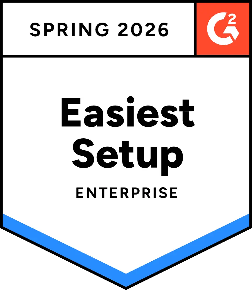 G2 Spring 2026 Easiest Setup Enterprise