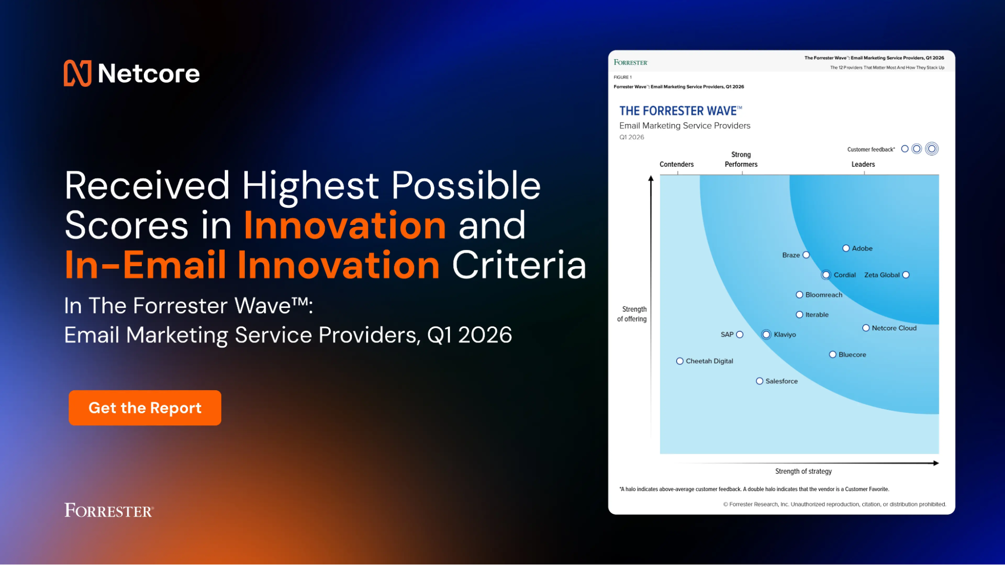 Netcore Forrester Wave Recognition